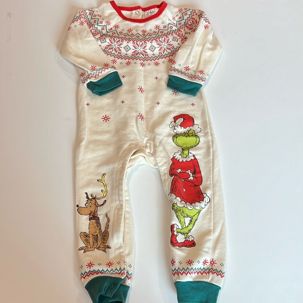 The Grinch - 18m unisex Christmas romper‎